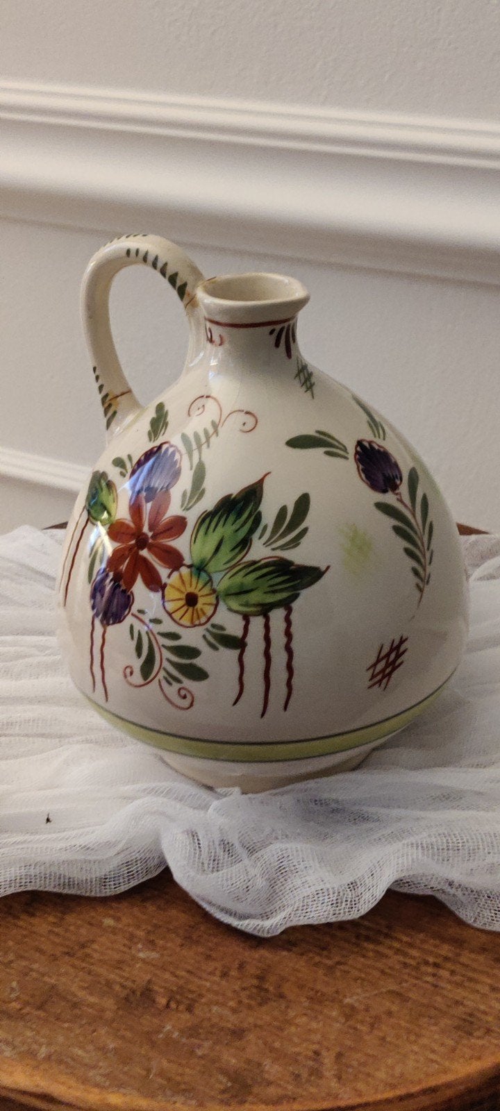 Vintage Gouda keramiek vaasje/kruikje., Ophalen of Verzenden