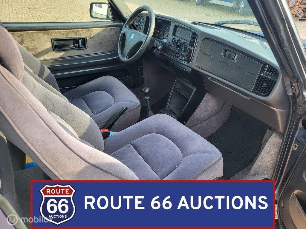 Saab 900i 16 | 1992 | Route 66 Auctions, Auto's, Overige carrosserieën, Zwart, Bedrijf, Handgeschakeld