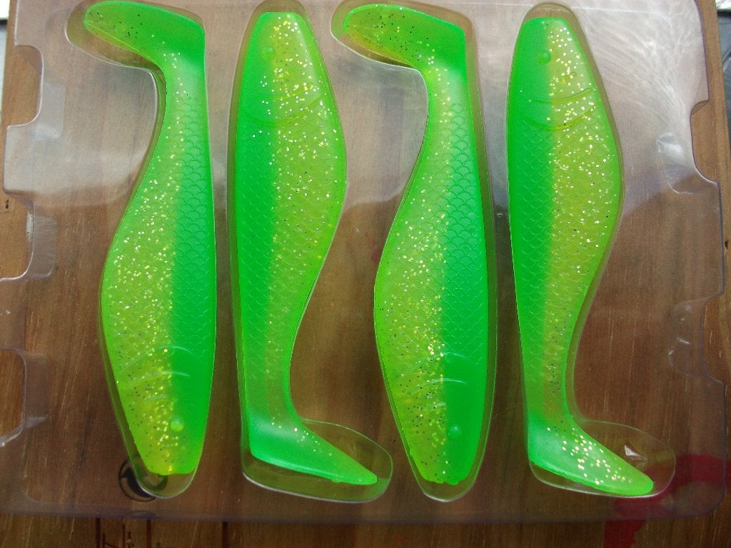 4 stuks Iron Claw Belly Boy roofvis shads / kunstaas shads, Ophalen of Verzenden, Nieuw, Overige typen