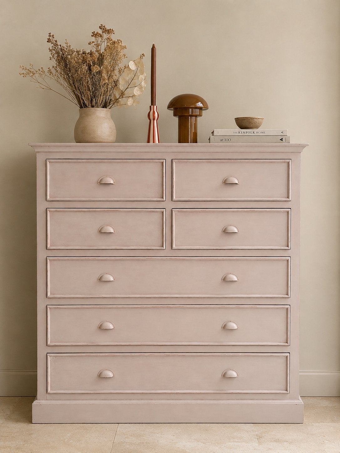 Ladenkast  Restyle – Poederroze – 120 x 120 x 45 cm, 5 laden of meer, Loods 5, C, Zo goed als nieuw