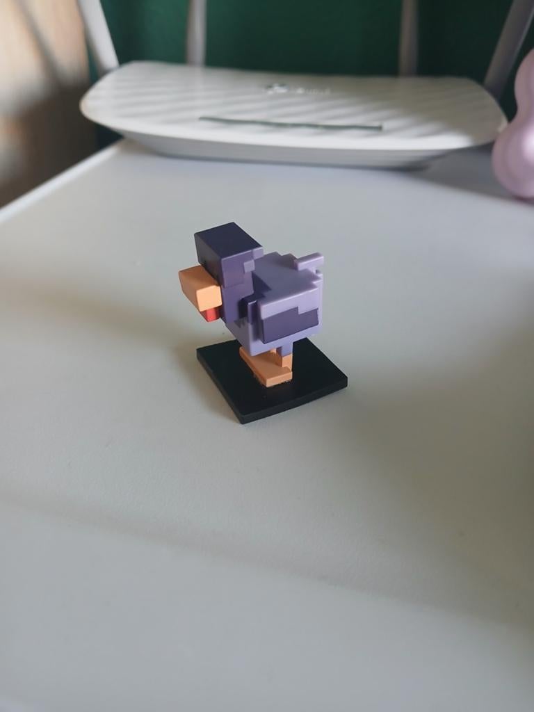 Zeldzaam Minecraft Kip Beeldje - Verzamelobject, Ophalen of Verzenden, Zo goed als nieuw