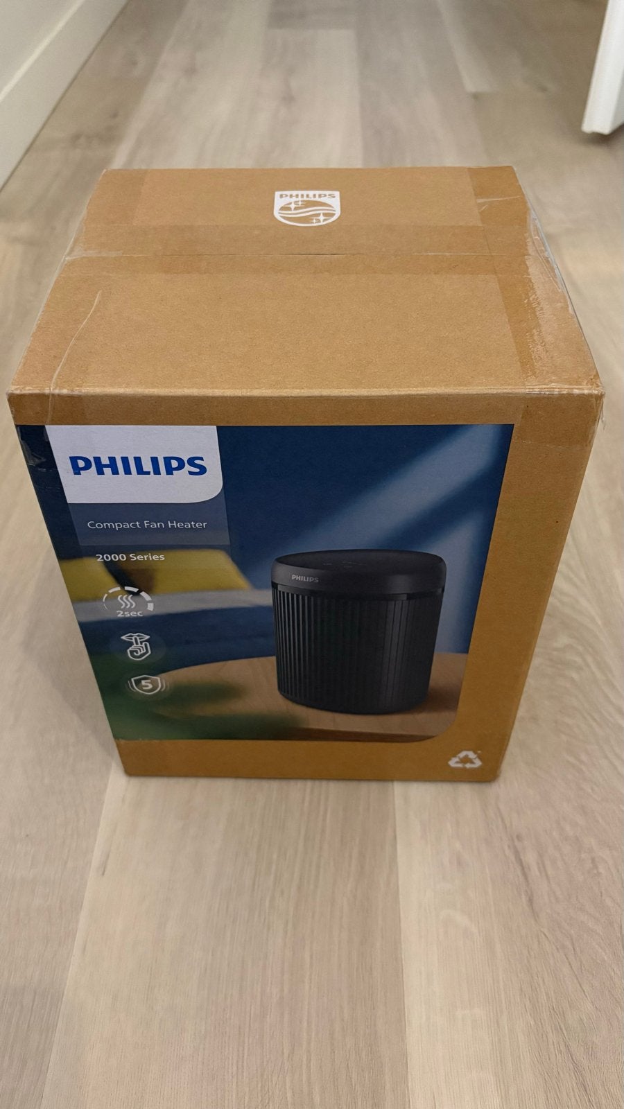 Philips Compact Ventilator Kachel 2000 Serie - Nieuw, Tafel- of Grondventilator, Verwarmen, Minder dan 60 m³, Nieuw
