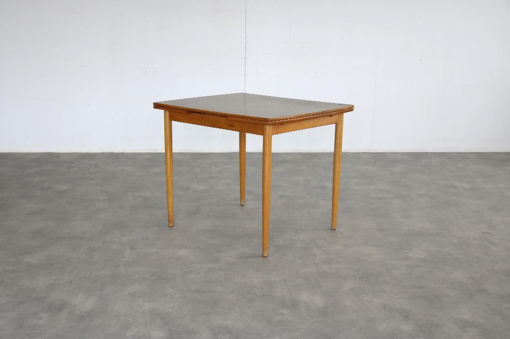 vintage eettafel | tafel | verlengbaar | Zweeds, Gebruikt, ., ., Rechthoekig