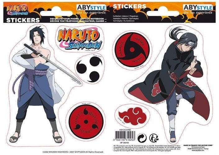 Naruto stickers Sasuke & Itachi, Verzamelen, Stickers, Nieuw, Film, Tv of Omroep, Ophalen of Verzenden