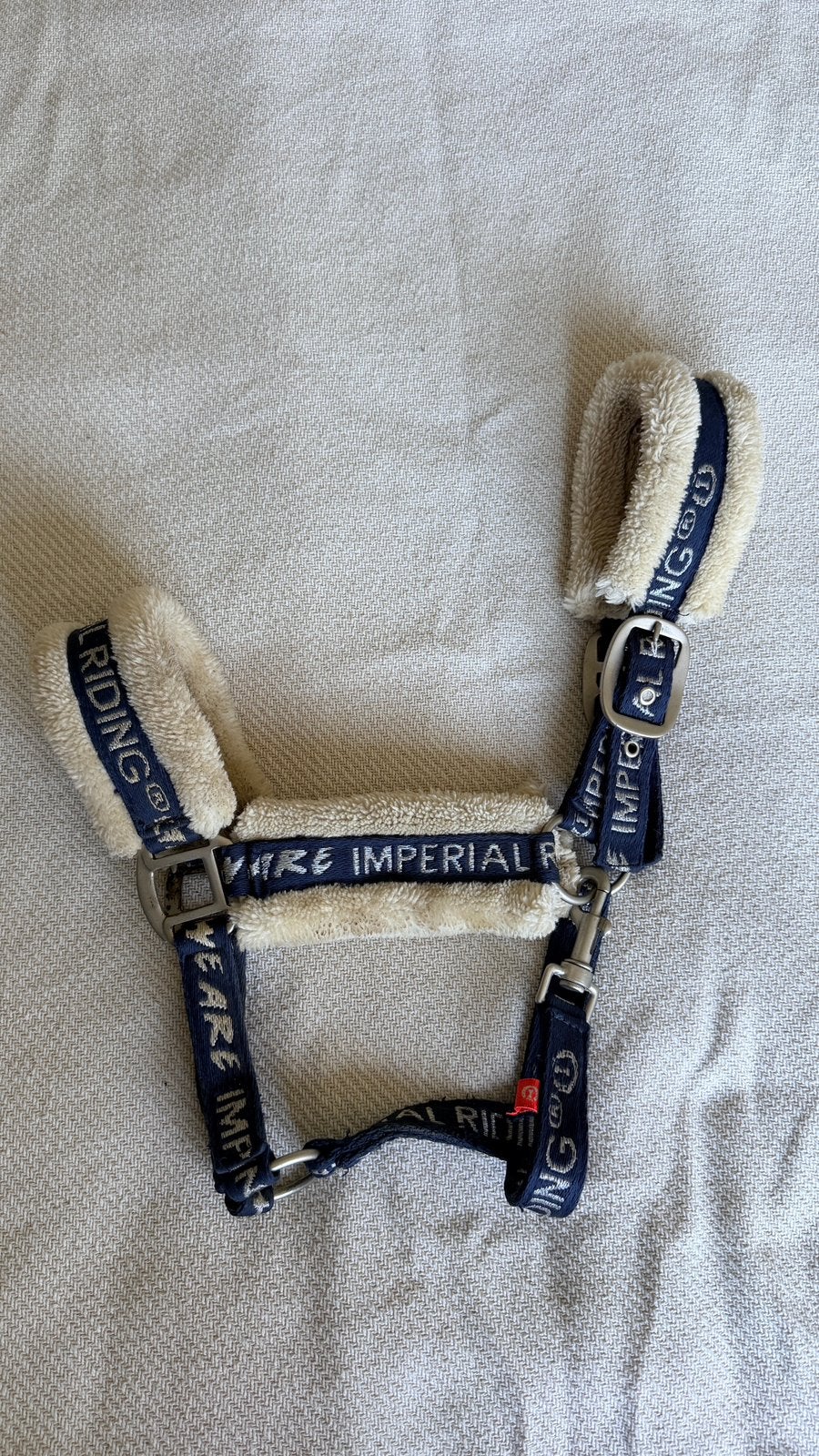 Imperial Riding halster bont navy blauw, Gebruikt, Ophalen of Verzenden, Blauw, Halster