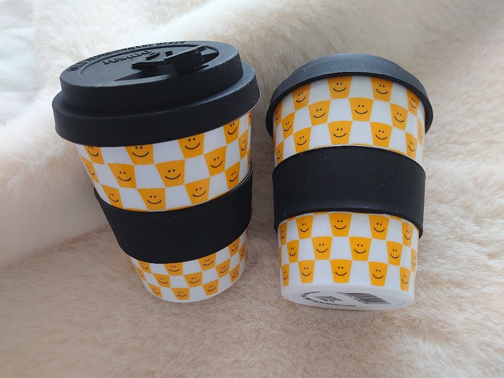 2 reisbekers coffee-to-go Smile, Verzenden, Nieuw, Overige stijlen, Overige typen