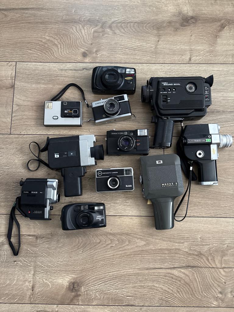 Vintage Camera Collectie: Diverse Merken en Types, Ophalen, Gebruikt, Compact, Overige Merken