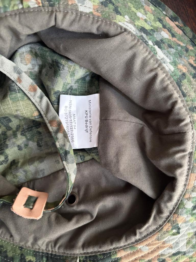 Boonie NFP. Mt54 nieuw, Ophalen of Verzenden, Landmacht, Nederland, Kleding of Schoenen