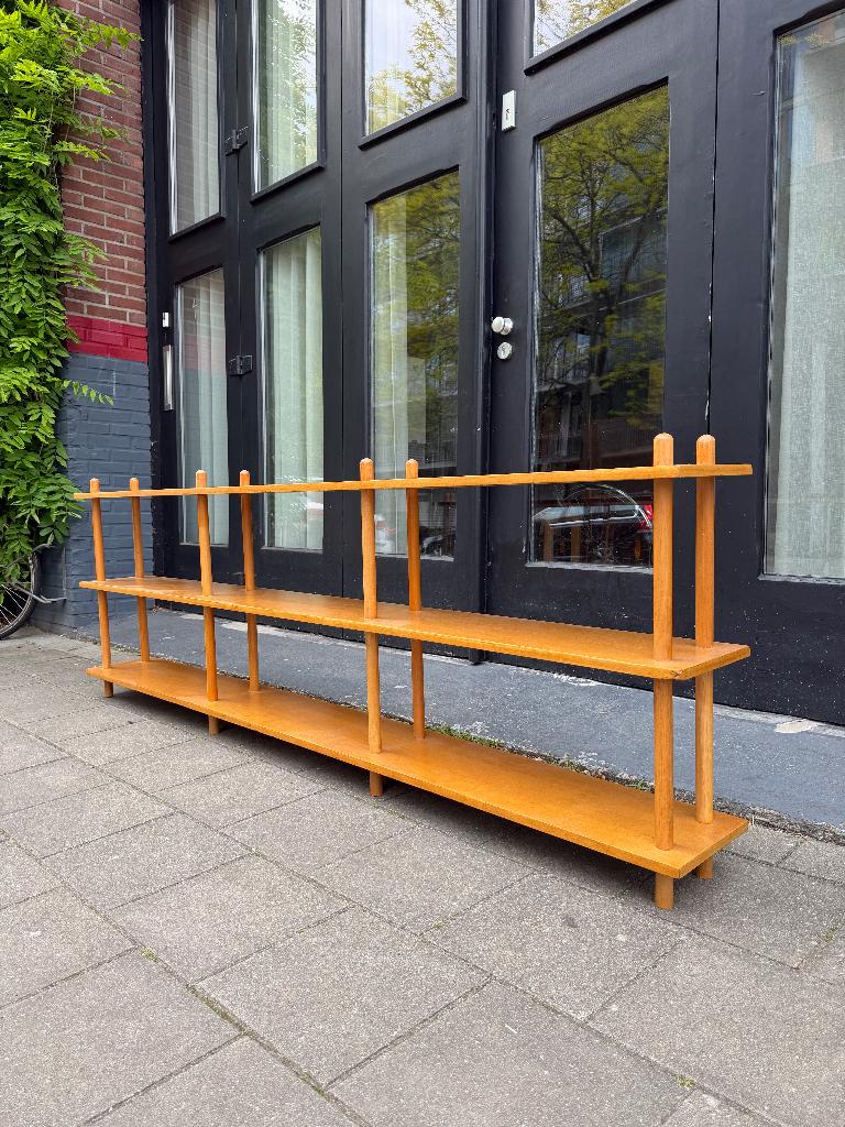 Vintage design wandkast, stokkenkast, midcentury wall unit, Ophalen, Gebruikt, -, -