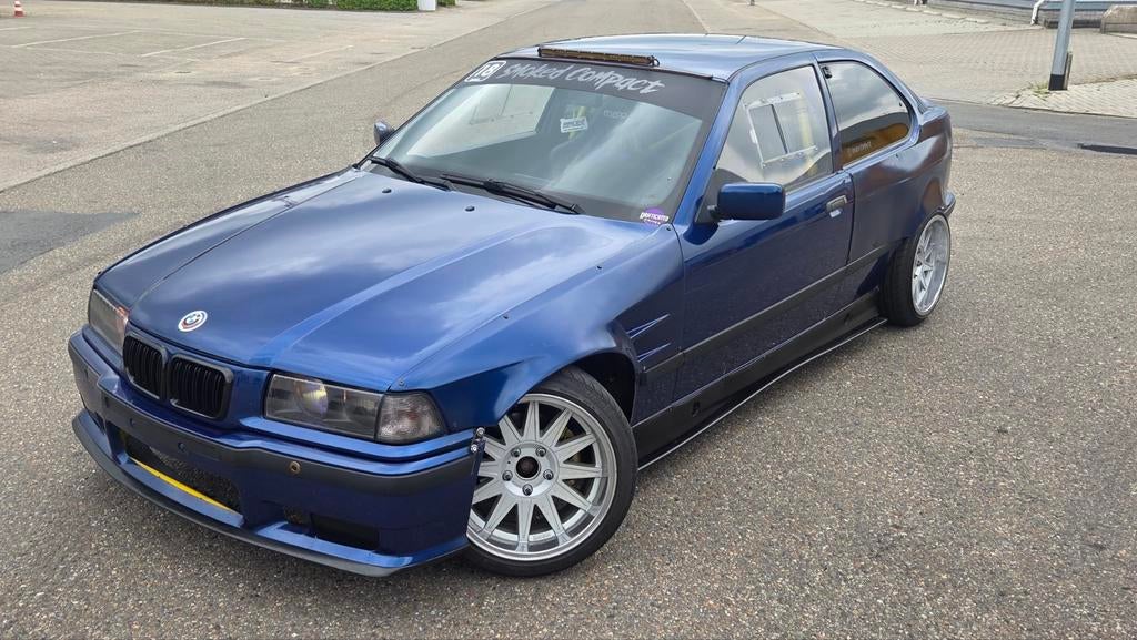 BMW E36 Compact drifter driftklaar m52b25, 1596 cc, Achterwielaandrijving, 1250 kg, 4 cilinders