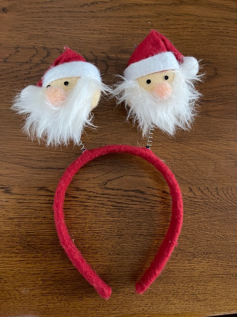 2 Kerstmannen 'Haarband' Nieuw, Ophalen of Verzenden, Nieuw