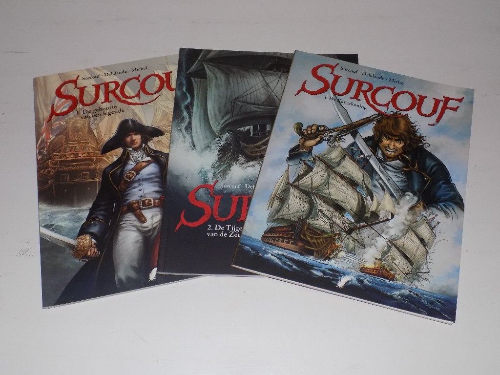 Surcouf ~ Complete serie 1 t/m 3, Boeken, Complete serie of reeks, Ophalen of Verzenden, Zo goed als nieuw