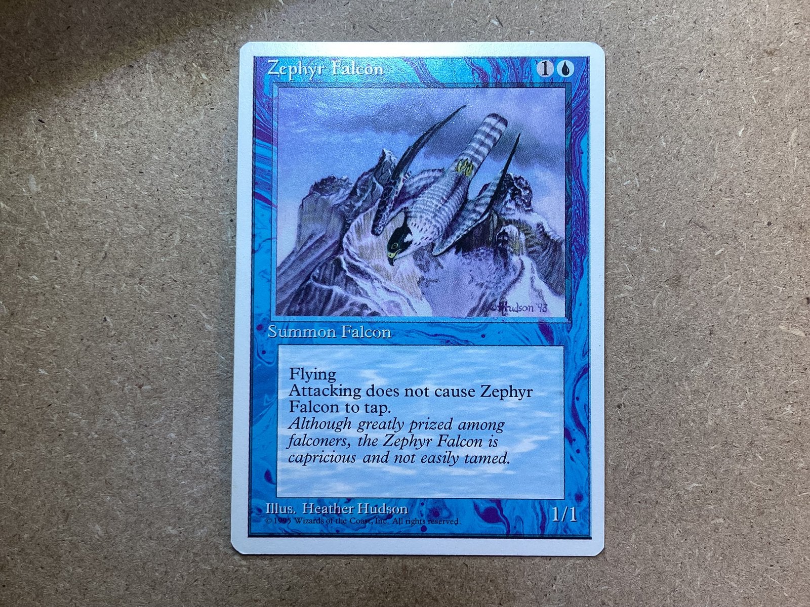 1x Zephyr Falcon (Good), Ophalen of Verzenden, Gebruikt, Losse kaart