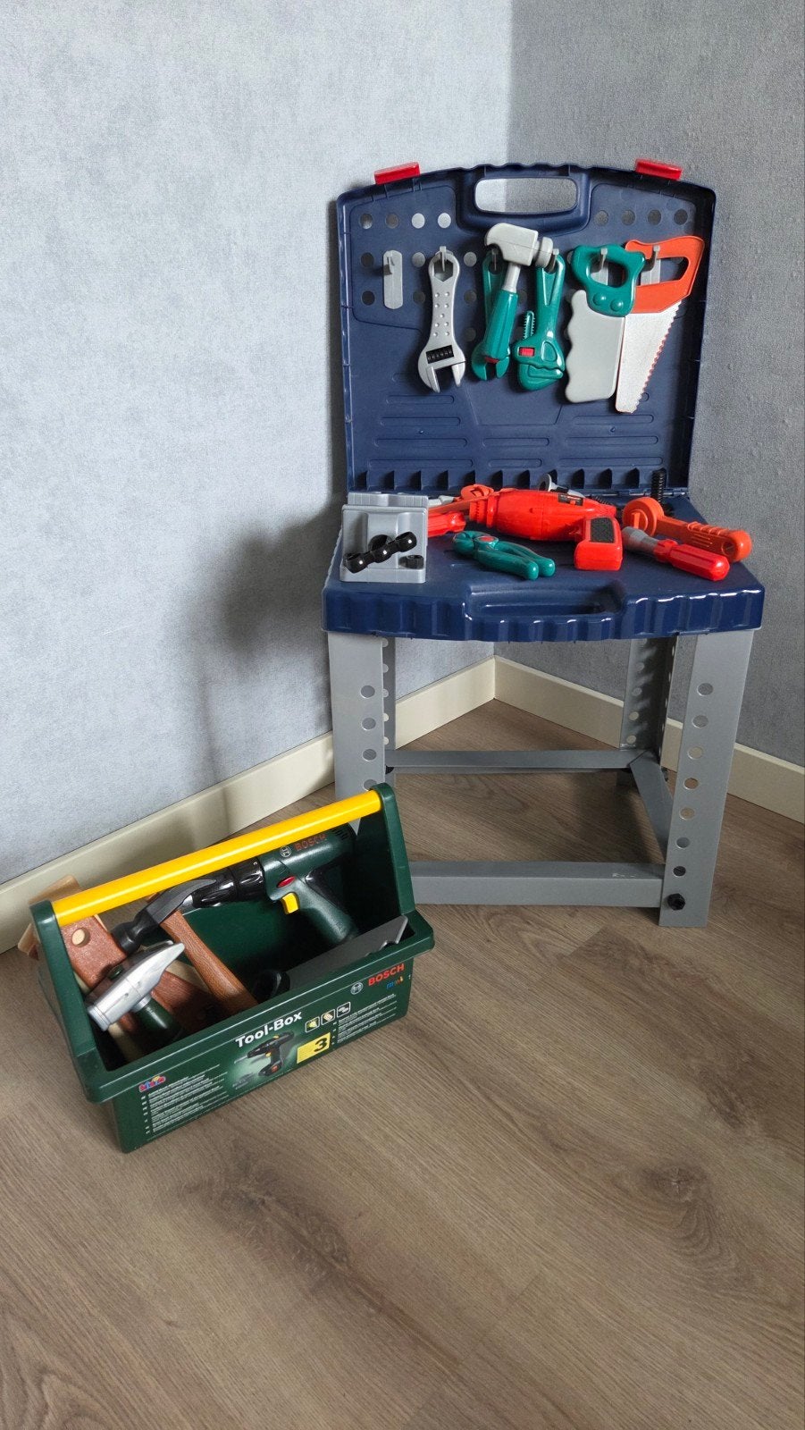 Kinderwerkbank met gereedschap, Ophalen of Verzenden, Gebruikt, Bouwen