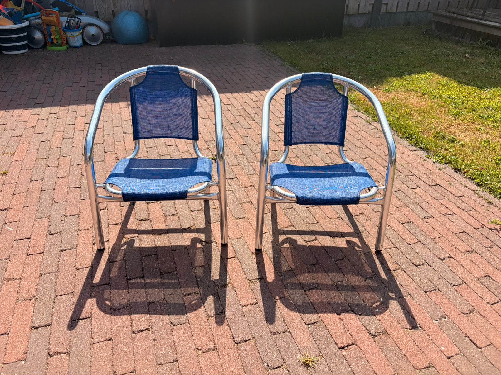 Kinder tuin/speel/camping stoelen, Ophalen, Gebruikt, Kunststof