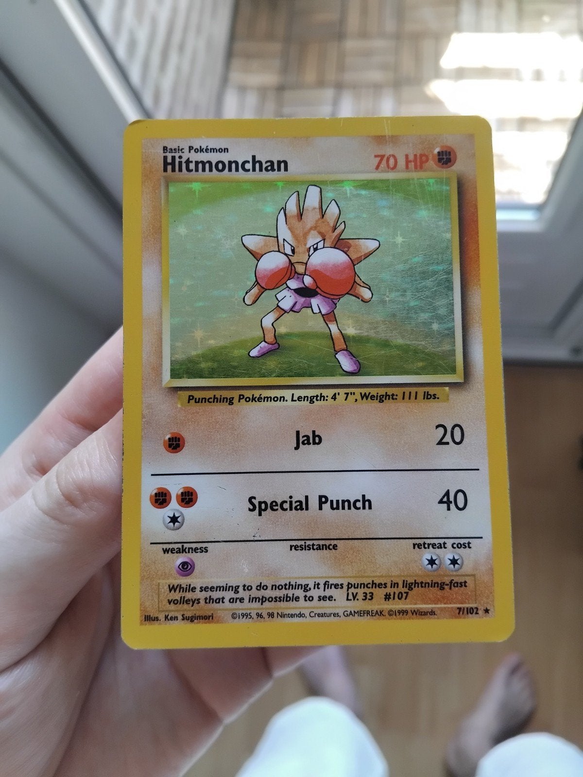 Pokémon Base Set Holo - Nidoking, Hitmonchan, Gyarados, Ophalen of Verzenden, Gebruikt, Meerdere kaarten