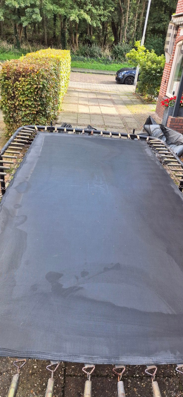 Trampoline doek exit 214x366 cm, Ophalen, Gebruikt