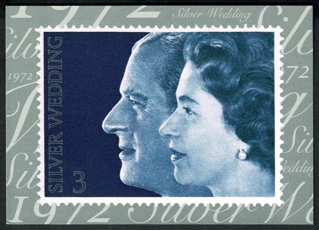 Royalty : Queen Elizabeth II - Silver Wedding, Ophalen of Verzenden, Nieuw, Buitenland, Kaart, Foto of Prent
