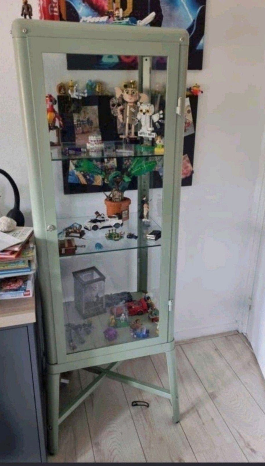 Ikea vitrinekast, Huis en Inrichting, Kasten | Vitrinekasten, Ophalen, 50 tot 100 cm, Zo goed als nieuw, 150 tot 200 cm