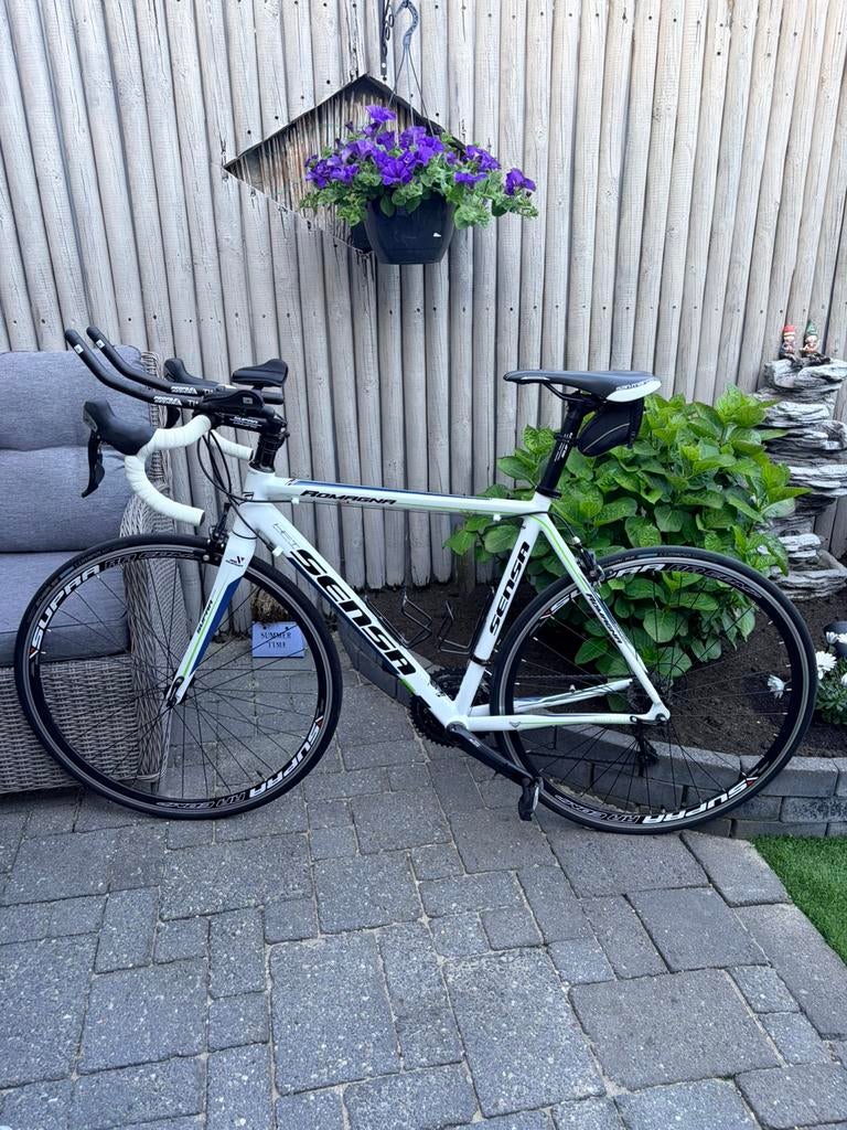 Sensa Romagna racefiets - Shimano 105 - ( triathlon stuur), Overige merken, Ophalen of Verzenden, Zo goed als nieuw, Meer dan 20 versnellingen