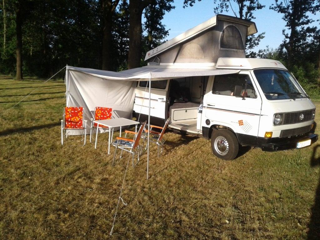 VW T3 Camper 1.9D – Roestvrij • 5-Bak • Nieuwe APK (2028!), Chemisch toilet, Buscamper of Camperbus, Reservewiel, Volkswagen