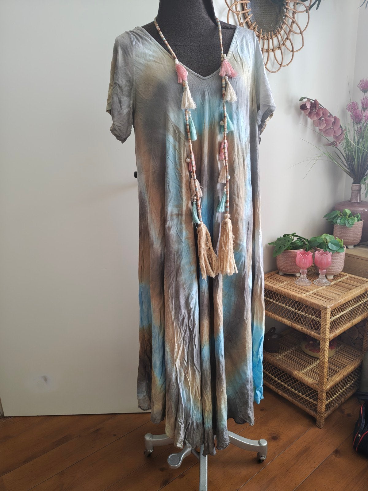 jurk l xl xxl meerkleurig, Meerkleurig, Maat 46/48 (XL) of groter, Ophalen of Verzenden, Zo goed als nieuw