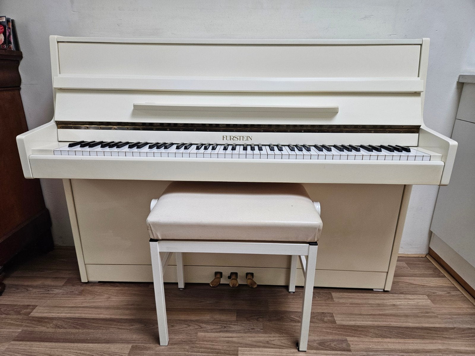 Furstein piano. Gestemd, studiedempe en evt. gebracht., Muziek en Instrumenten, Piano's, Zwart, Ophalen of Verzenden, Zo goed als nieuw