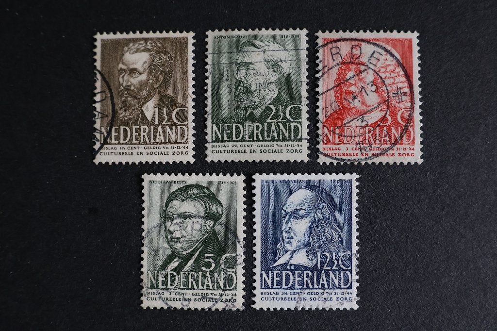 Nederland NVPH 318 - 322 Gestempeld, Ophalen of Verzenden, T/m 1940, Gestempeld