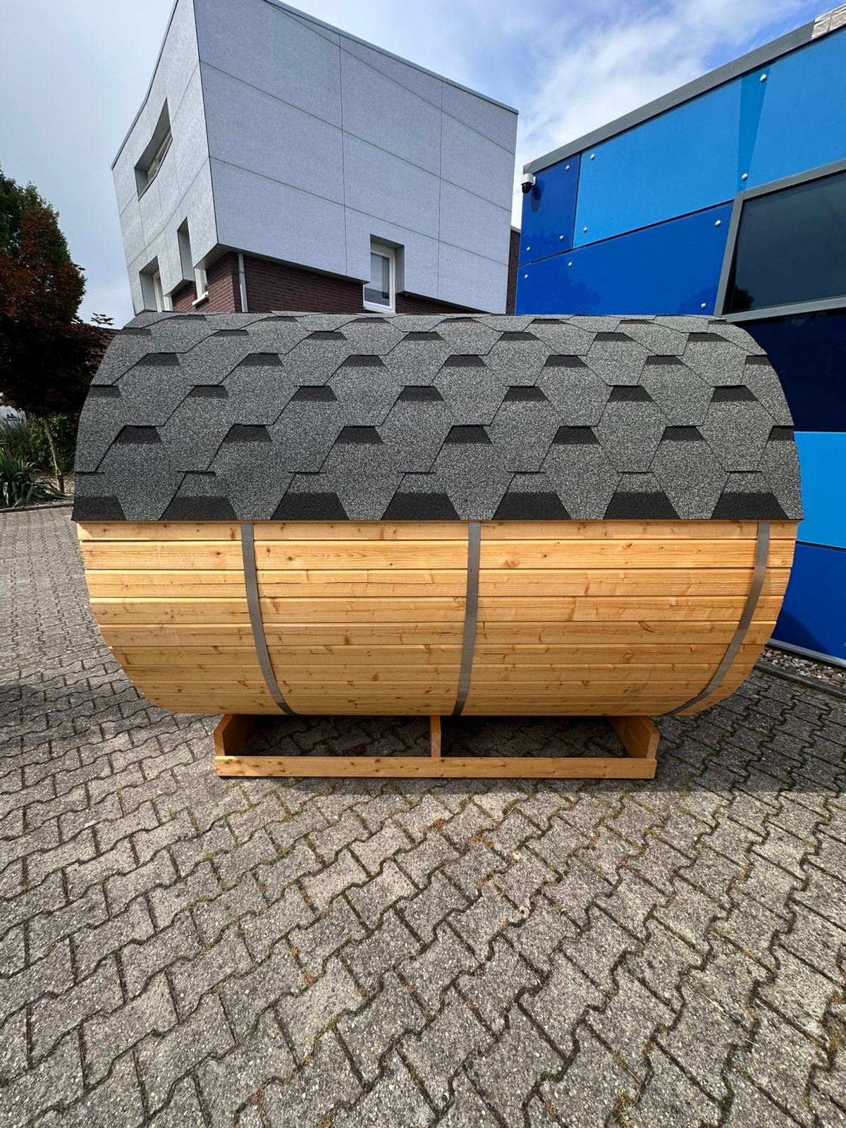Barrel Sauna | Showmodel  | Helemaal compleet | OP = OP, Sport en Fitness, Sauna, Info@inner-stillness.nl, Fins of Traditioneel