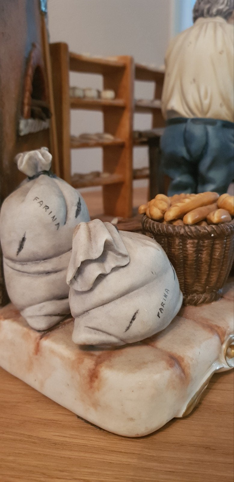 Capodimonte Porseleinen Bakker Beeld - Zeer Gedetailleerd, Ophalen of Verzenden