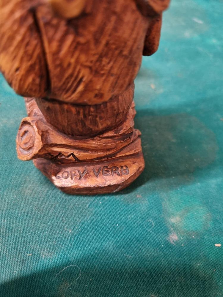 beeld jongen met hond vintage, Ophalen of Verzenden