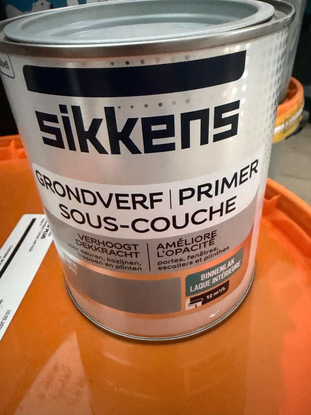 Nieuw blik Sikkens grondverf, Doe-het-zelf en Verbouw, Verf, Beits en Lak, Ophalen, Overige kleuren, Nieuw, Verf