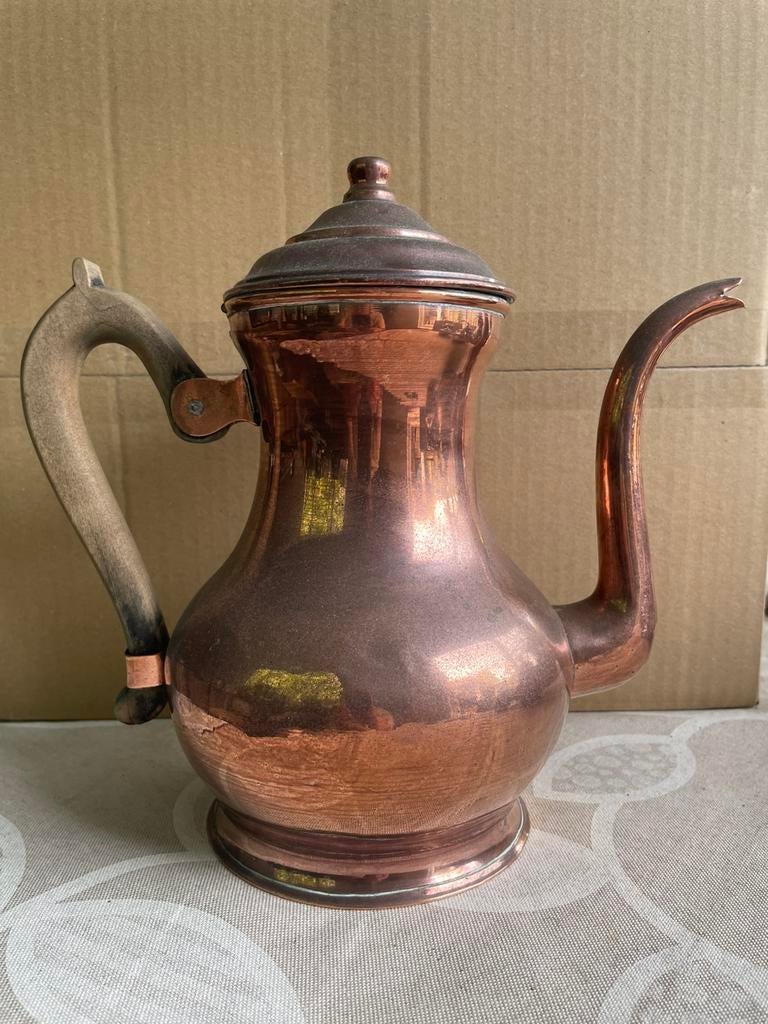 Koperen thee koffie ketel, Ophalen of Verzenden, Koper