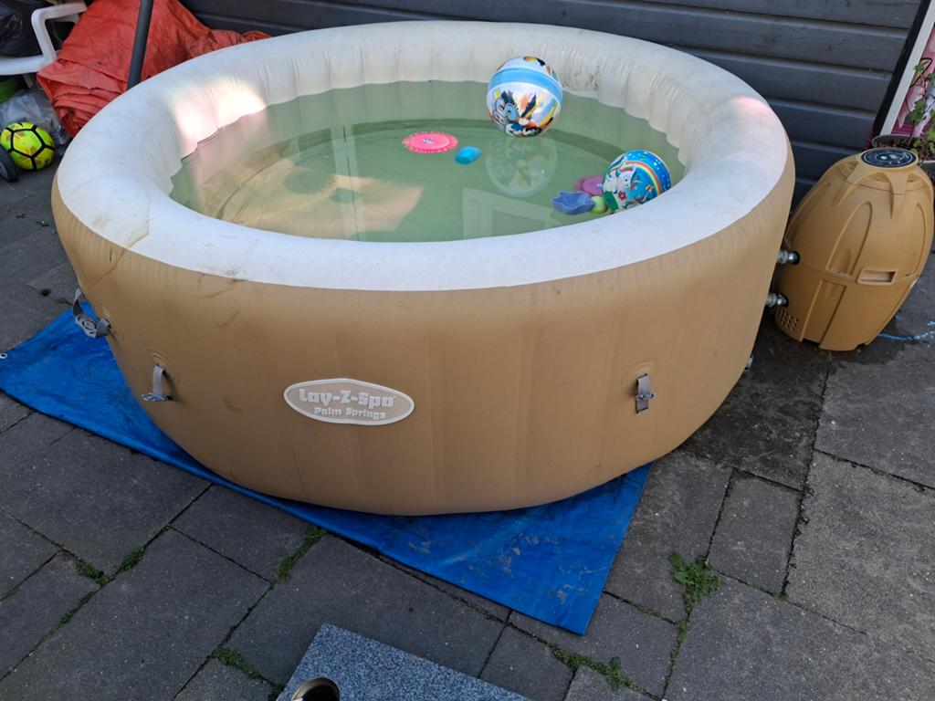 Jacuzzi Lazy Z Spa Palm Springs opblaaszwembad, Tuin en Terras, Zwembaden, Ophalen, Gebruikt, Minder dan 80 cm, Opblaaszwembad