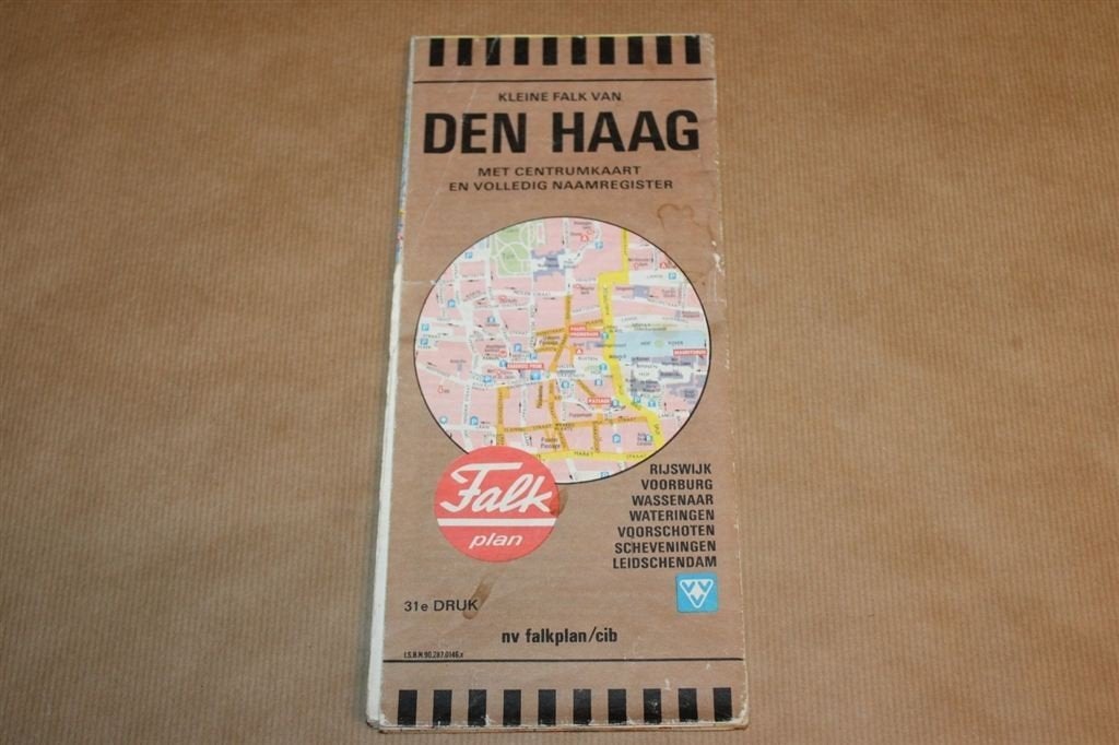 Kleine Falk van Den Haag - Uitg. Falk plan - Ca 1980, Ophalen of Verzenden, 1800 tot 2000, Nederland, Landkaart
