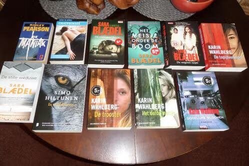 Thrillers - 19 boeken - ZGAN - €40,00, Boeken, Ophalen, Zo goed als nieuw, Scandinavië