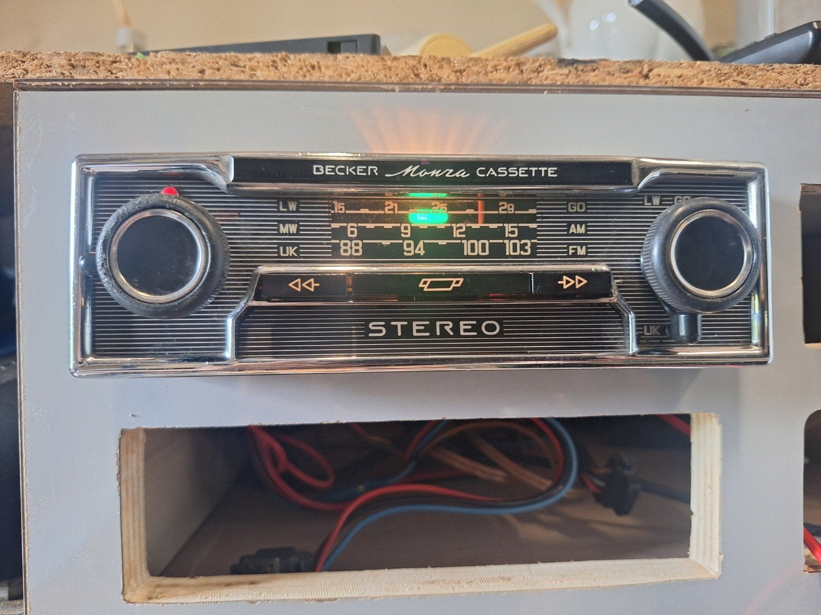 Becker Monza stereo radio/cassette, Ophalen, Gebruikt