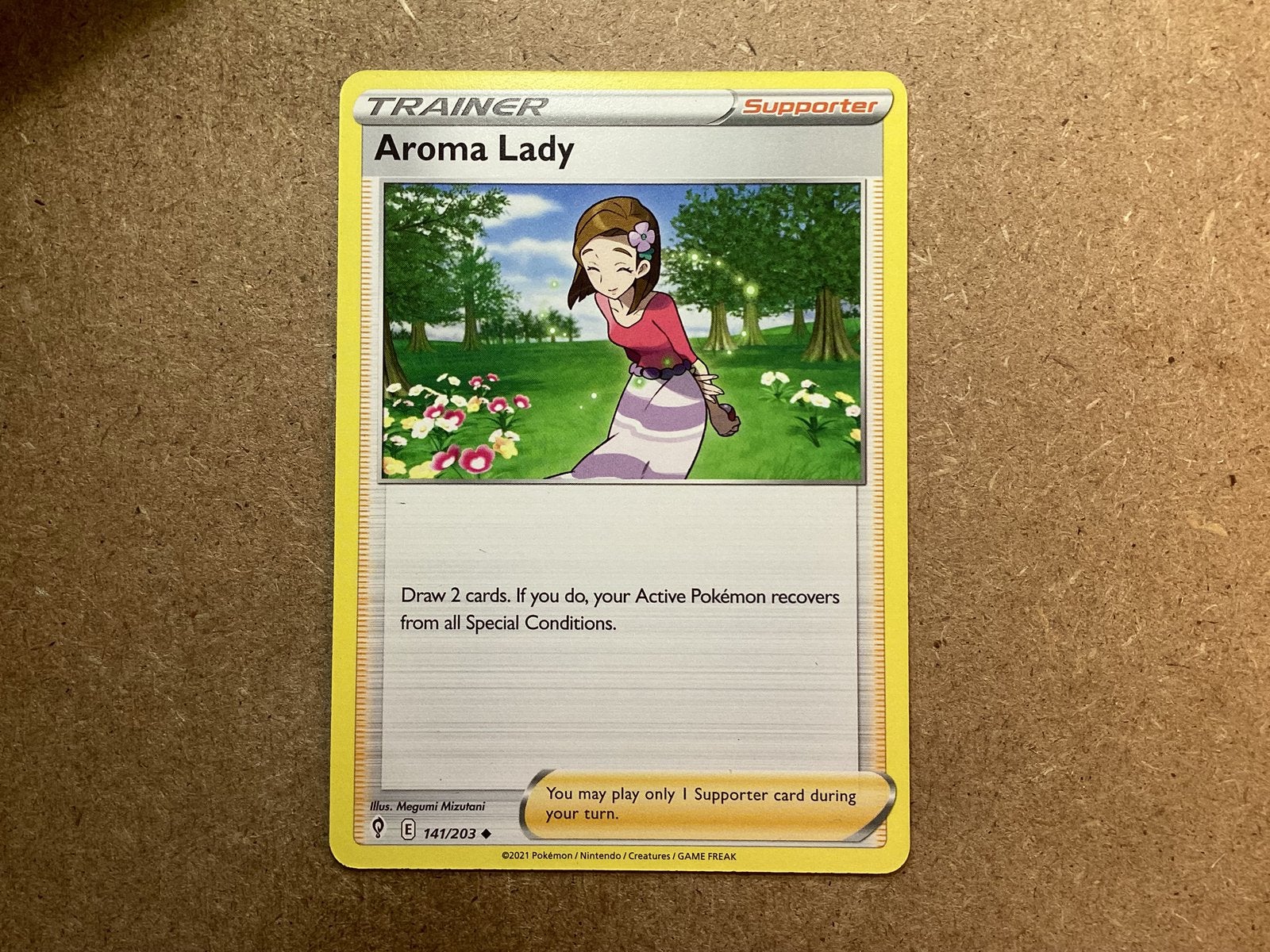 1x Aroma Lady [EVS 141/203] (Excellent), Ophalen of Verzenden, Zo goed als nieuw, Losse kaart