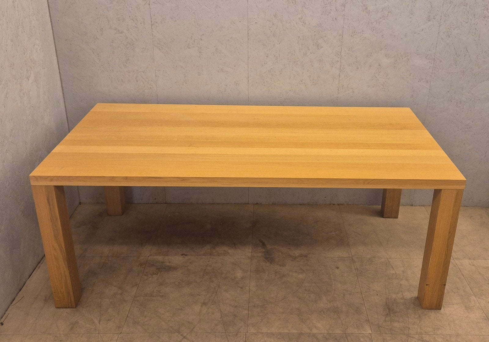 Bert Plantagie Pure eiken eettafel 200 x 100 cm, Ophalen, Gebruikt, Eikenhout, 200 cm of meer