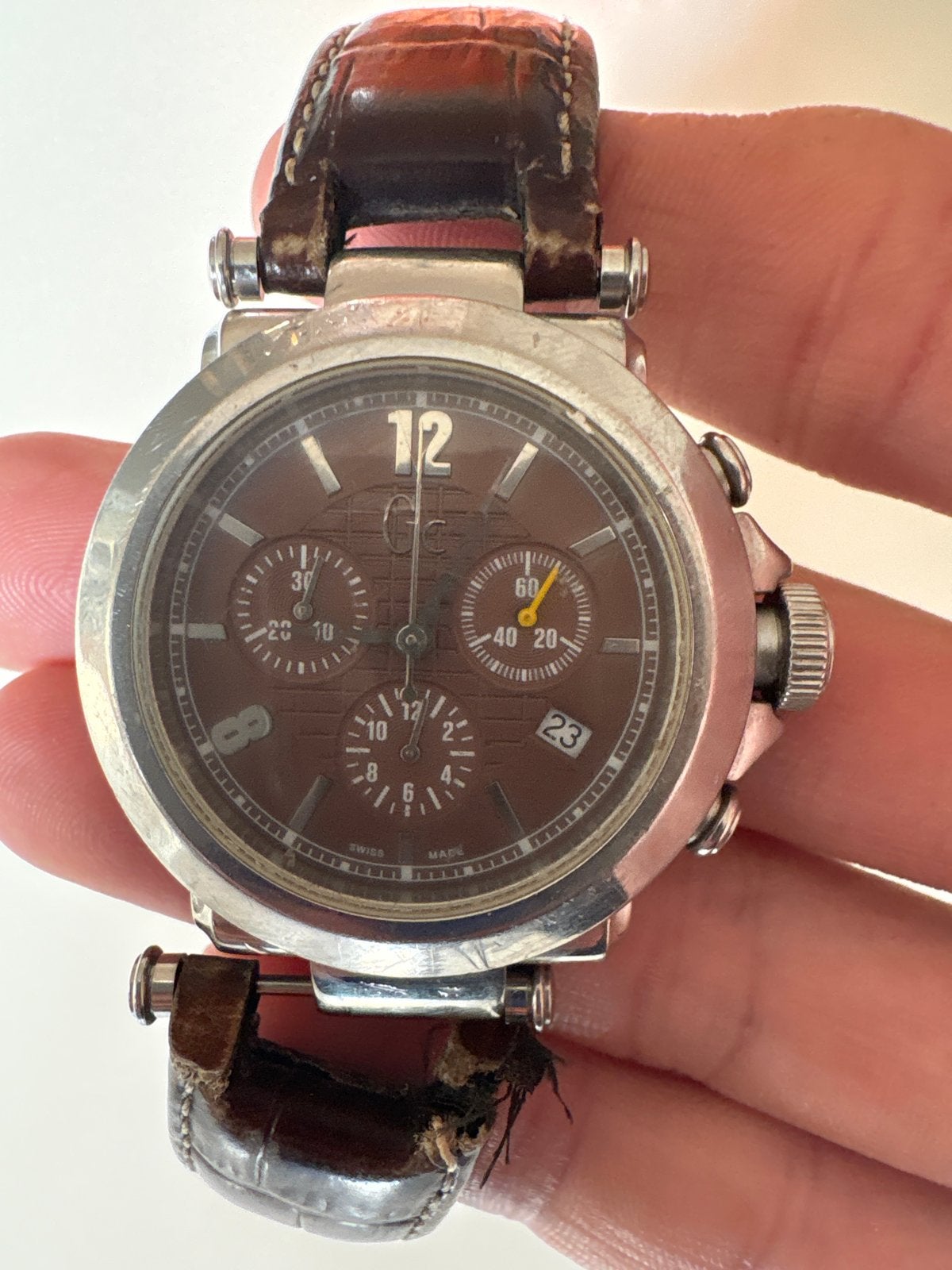 Guess Collection Chronograaf Herenhorloge - Staal, Overige merken, Gebruikt, Staal, Polshorloge