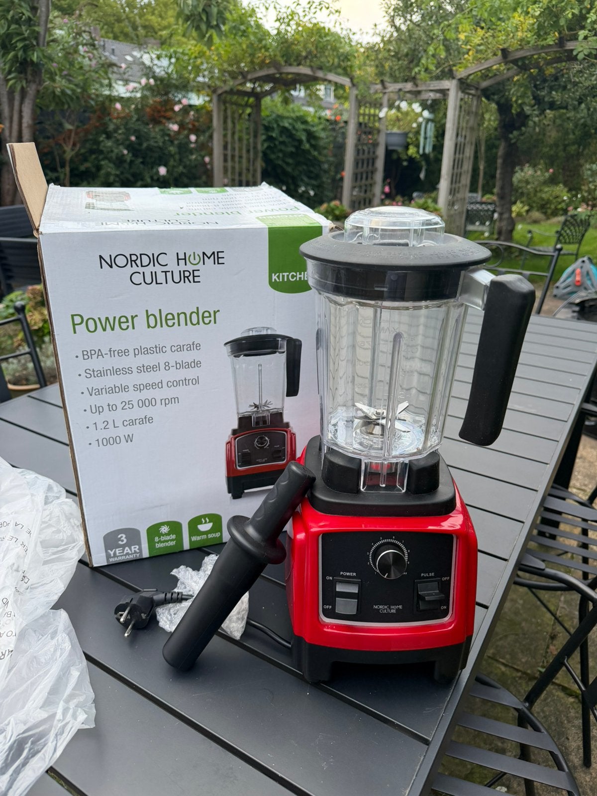 Nieuwe Nordic powerblender, Witgoed en Apparatuur, Ophalen of Verzenden, Nieuw, Powerblender
