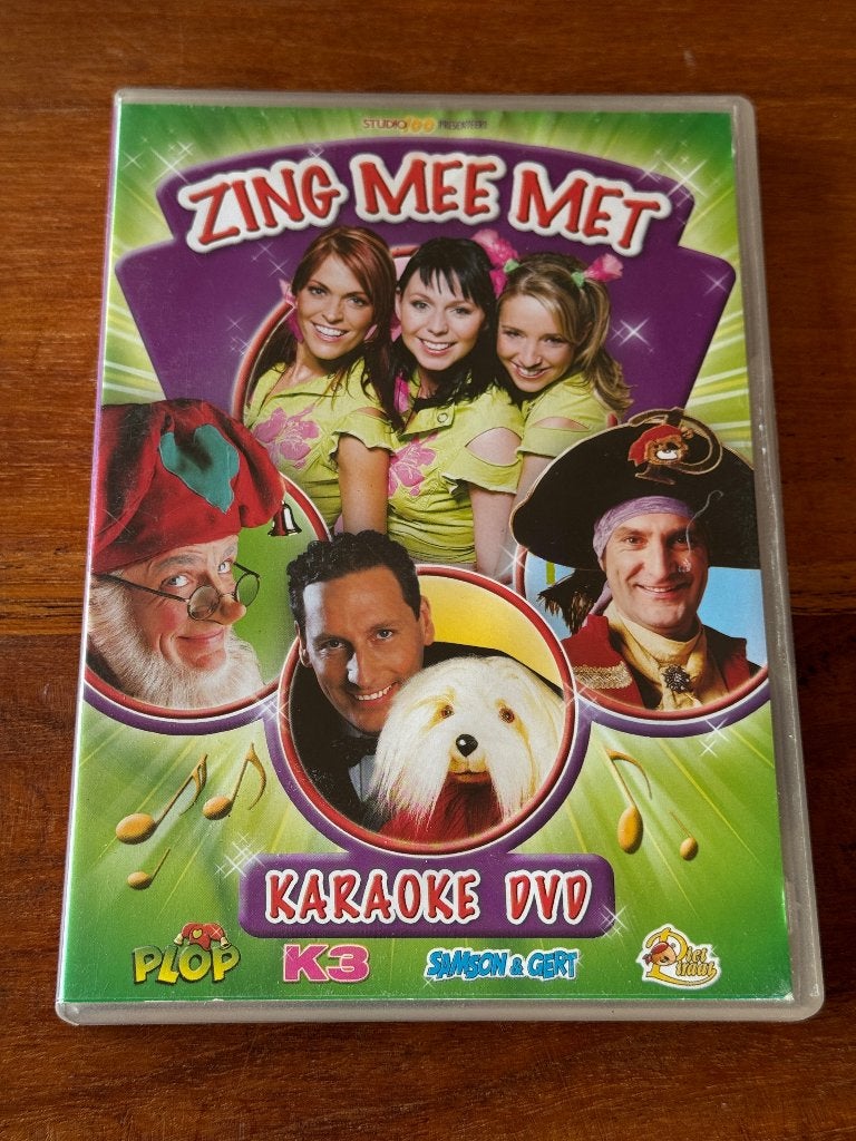 dvd muziek zing mee K3 Plop Samson en Gert karaoke studio, Alle leeftijden, Ophalen of Verzenden, Zo goed als nieuw