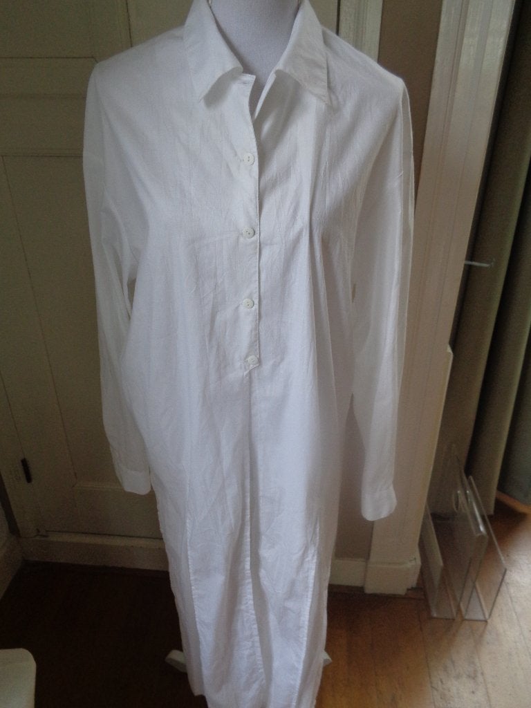 LIEVERTJE katoenen lange blouse:mt 42, Wit, Maat 42/44 (L), Ophalen of Verzenden, Zo goed als nieuw
