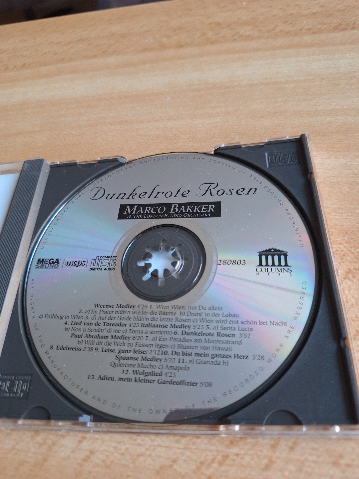 Cd Marco Bakker, dunkelrote rosen, Ophalen of Verzenden, Zo goed als nieuw, Nederlandstalig