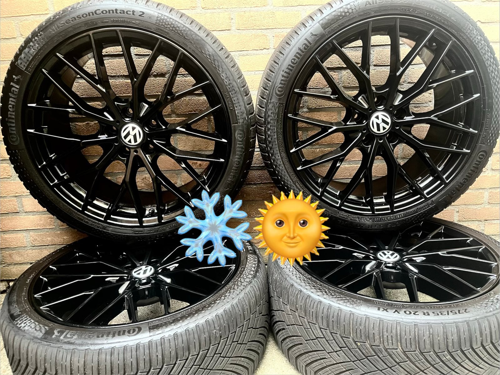 2x7/2x5,5 20” VW transporter T6.1 T6 T5 Continental 4season, Auto-onderdelen, Banden en Velgen, 275 mm, Banden en Velgen, Ophalen of Verzenden