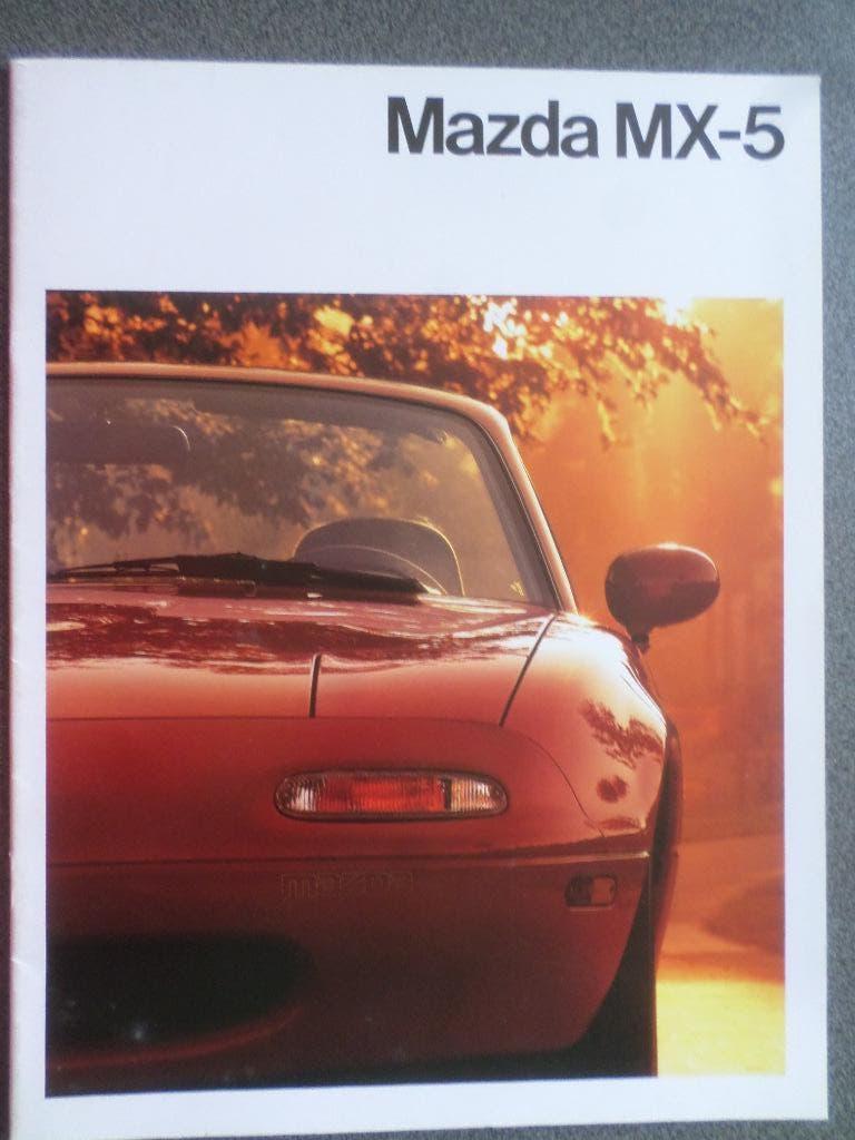 Mazda MX-5 NA Brochure, Ophalen of Verzenden, Zo goed als nieuw, Mazda