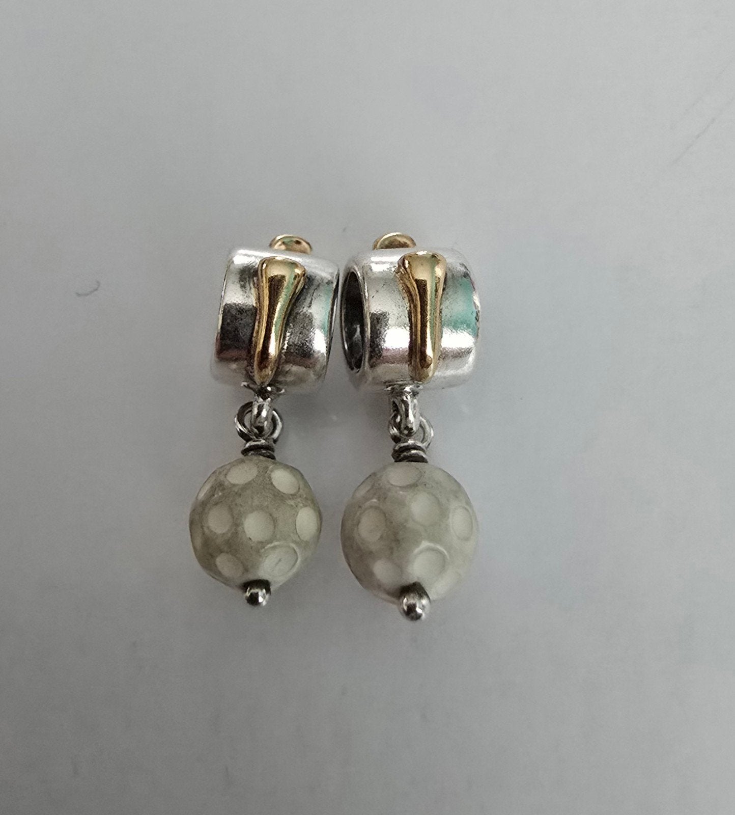 Prachtige originele bicolor Pandora bedels - zilver met goud, Ophalen of Verzenden, Zo goed als nieuw, Zilver, Pandora
