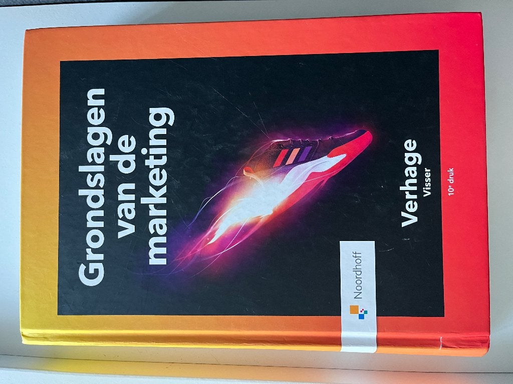 Grondslagen van de marketing - Verhage Visser 10e druk, Boeken, Verhage, Visser, Zo goed als nieuw, Gamma, HBO