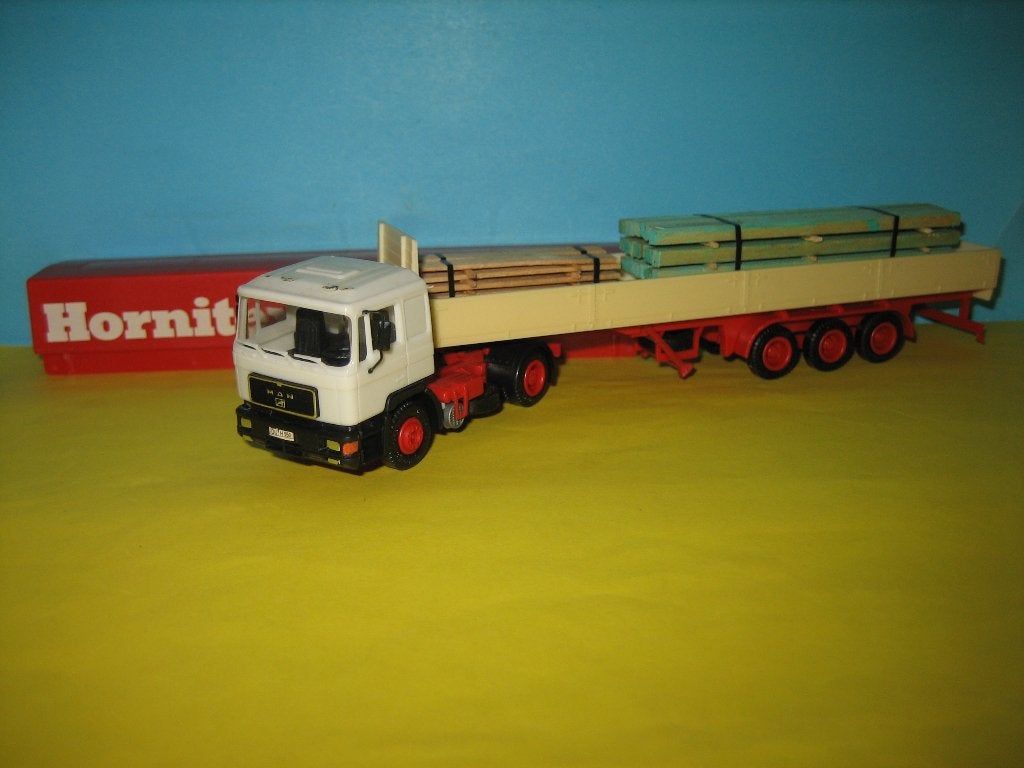 Hornitex  MAN met oplegger compleet met lading Herpa, Ophalen of Verzenden, Nieuw, Bus of Vrachtwagen, Herpa