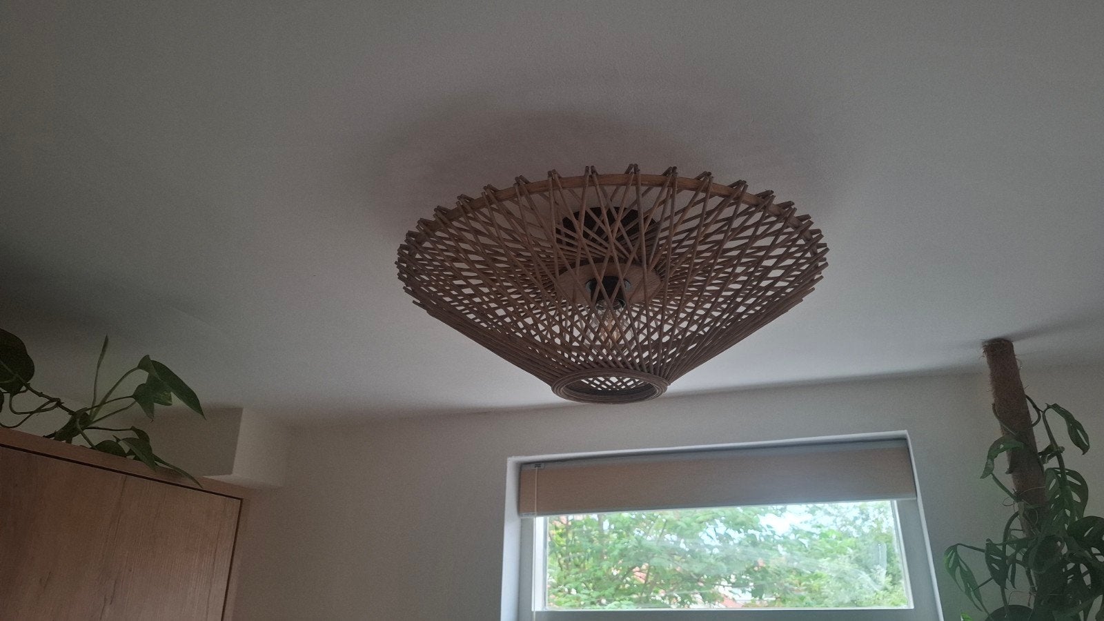 bamboe lamp, Ophalen, Zo goed als nieuw